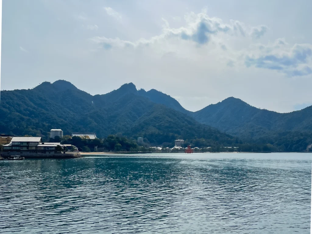 View of the Seto Inland Sea from the Miyajima ferry