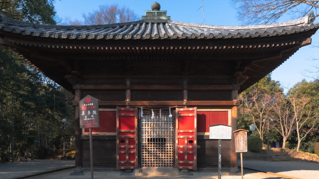 Sanmon gate of Kitain Temple, the oldest surviving structure built in 1632, a National Important Cultural Property