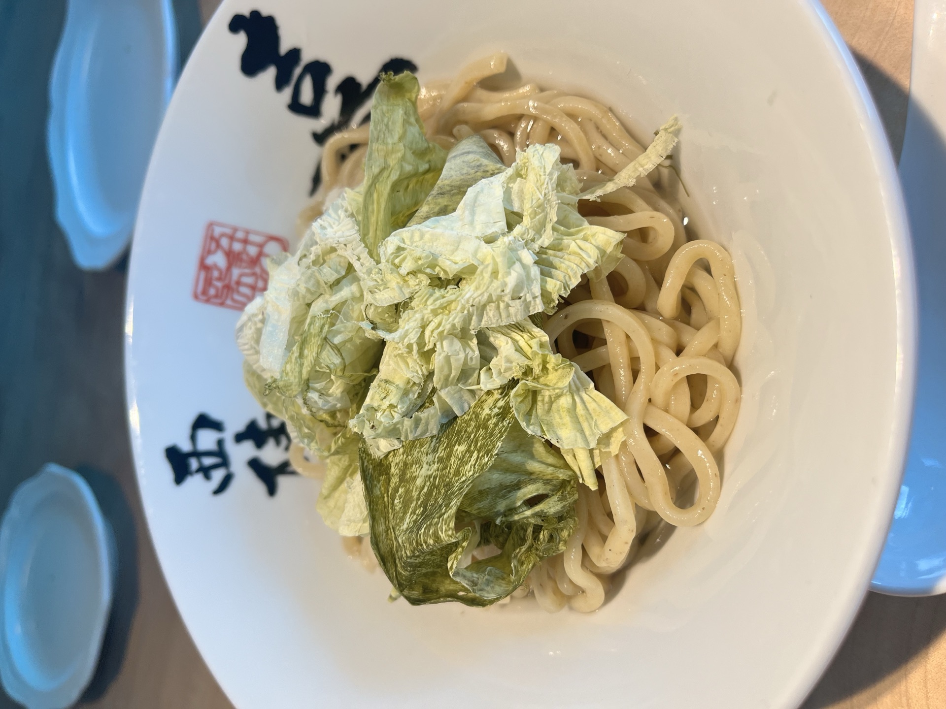 Hand-shaved oboro kombu topping on Kiichi ramen