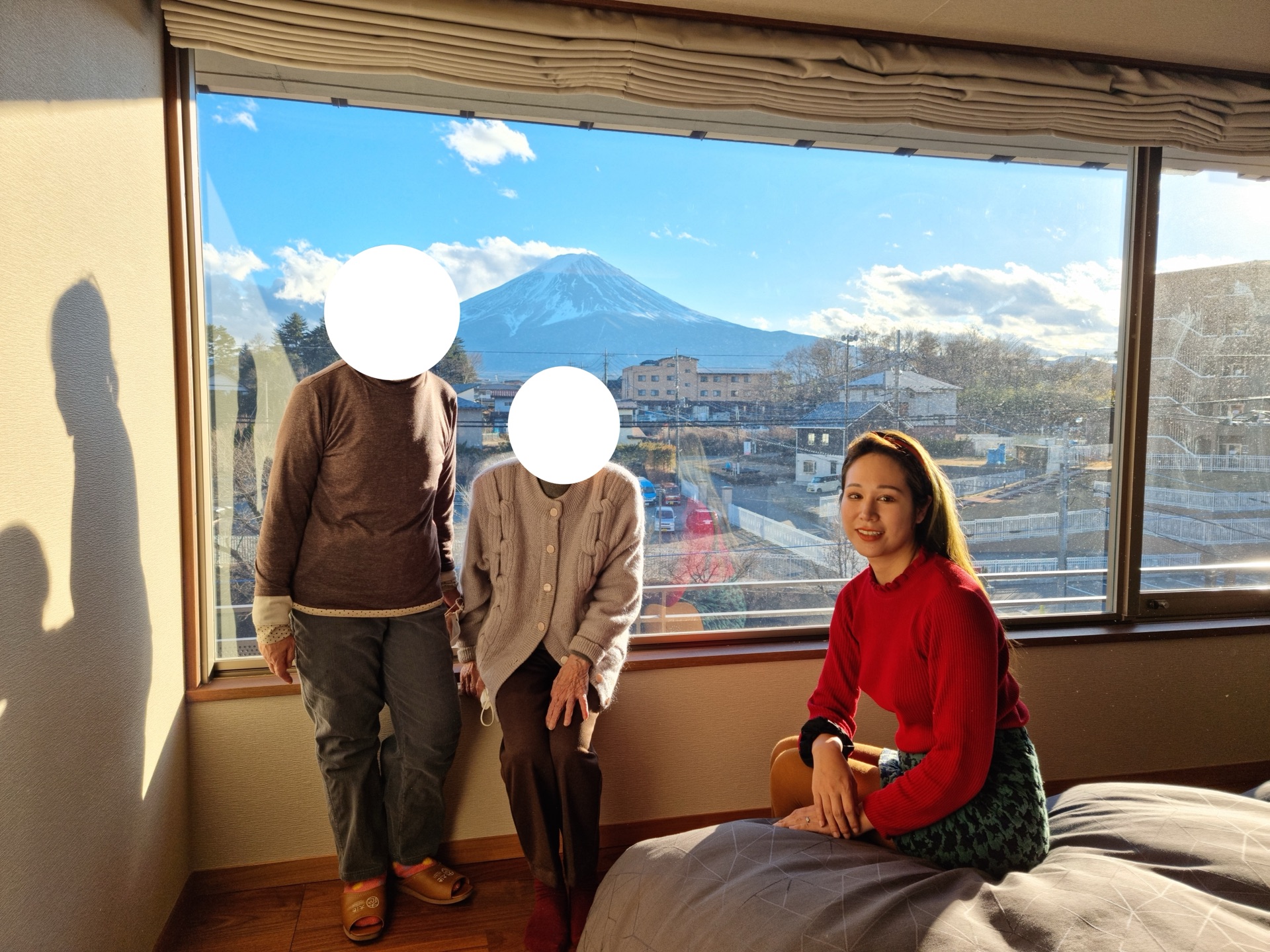 4F Bekkan room at Ooike Hotel with Mt Fuji view from window