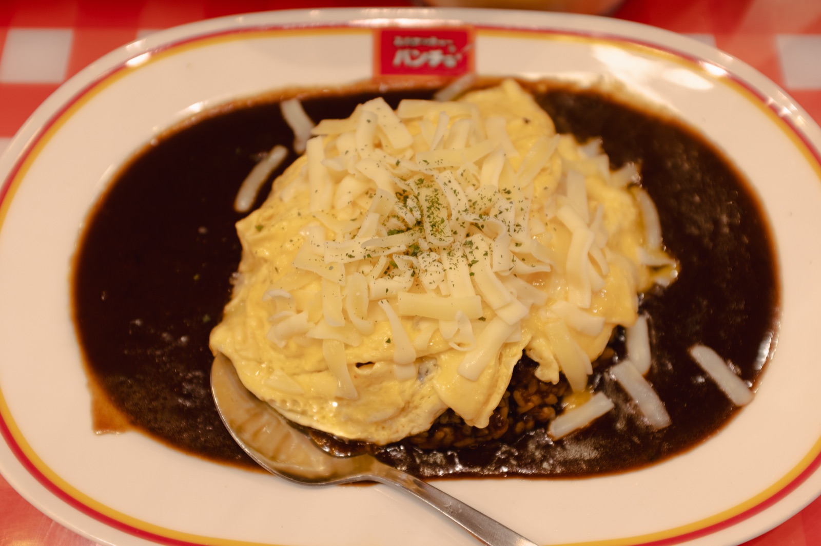 White cream-sauce spaghetti plate at Pancho Kichijoji