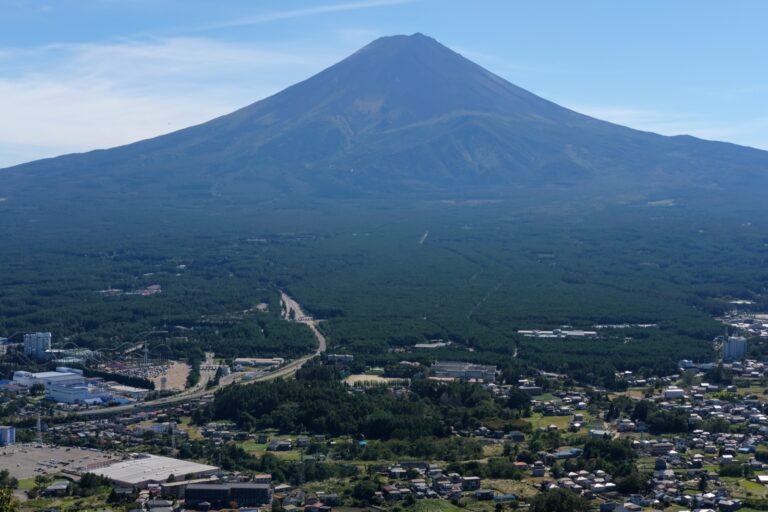 Mt Fuji seen from the Kawaguchiko panorama area