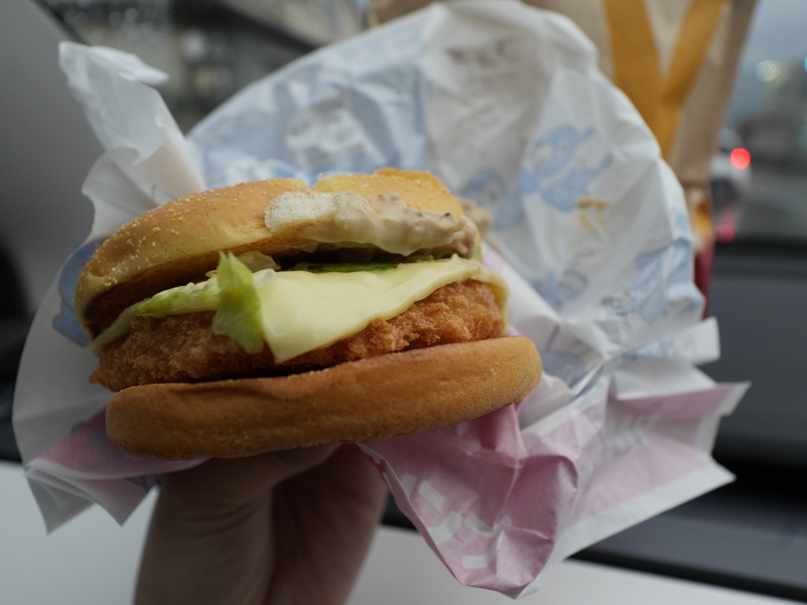 McDonald's Japan Roasted Sesame Tartar Shrimp Pokemon burger