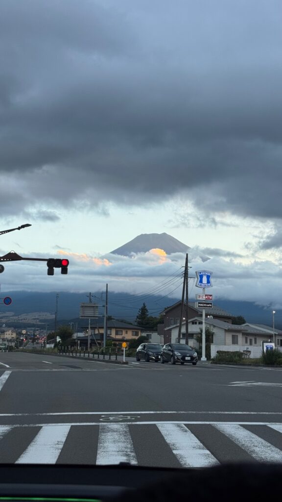 Mt. Fuji visibility photograph from Fujiyoshida